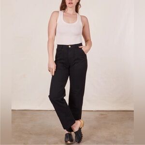 Big Bud Press Black High-Rise Straight Trousers